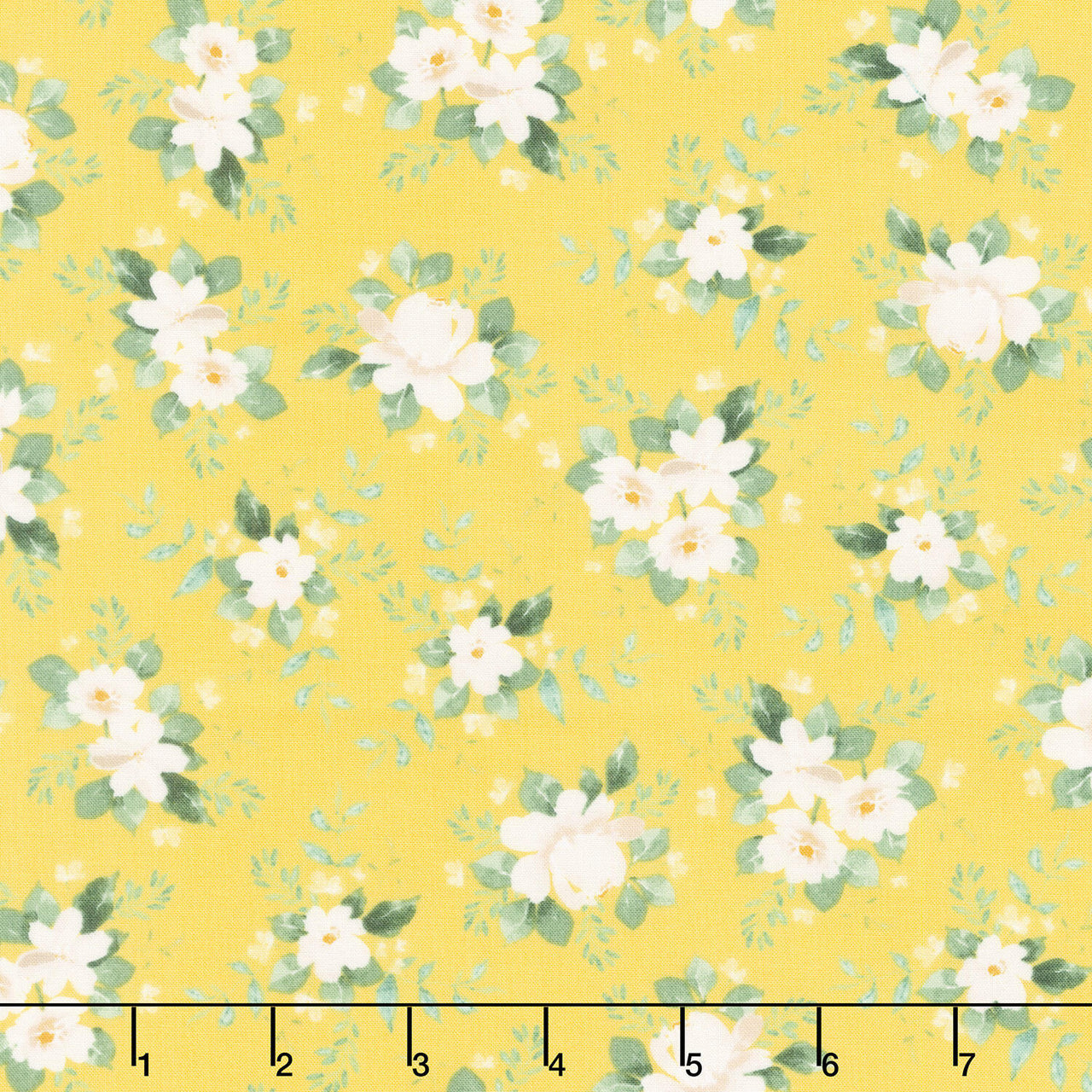 Lemon Zest - Floral Yellow Yardage