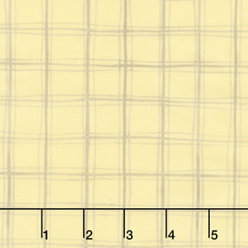 Lemon Zest - Plaid Light Yellow Yardage