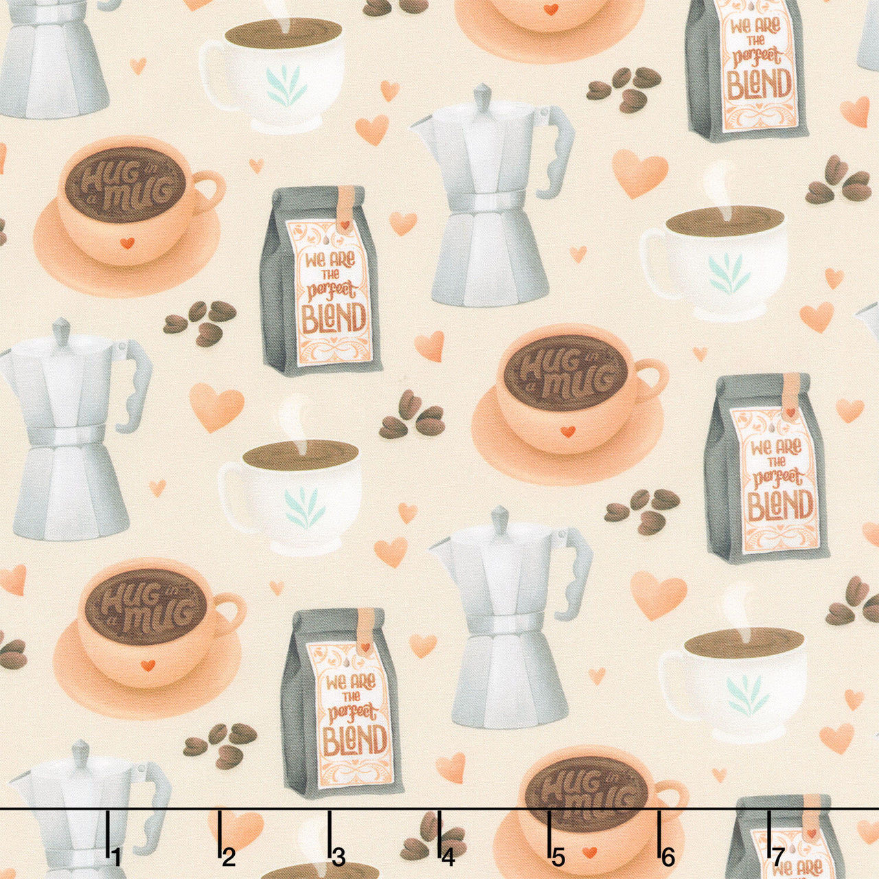Perfect Blend - Coffee Shop Light Khaki Yardage