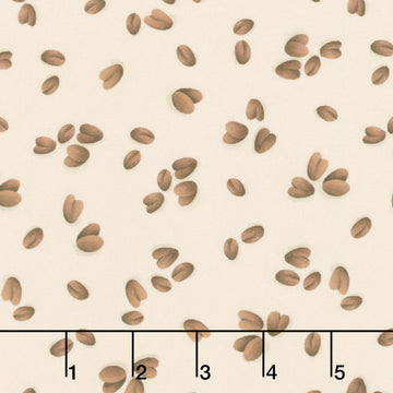 Perfect Blend - Coffee Beans Light Khaki Yardage
