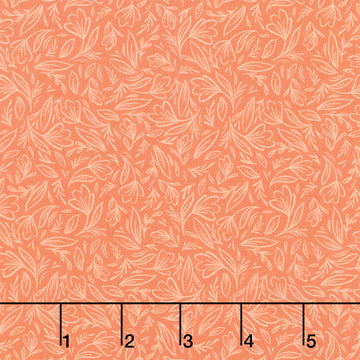 Perfect Blend - Linework Rust Yardage