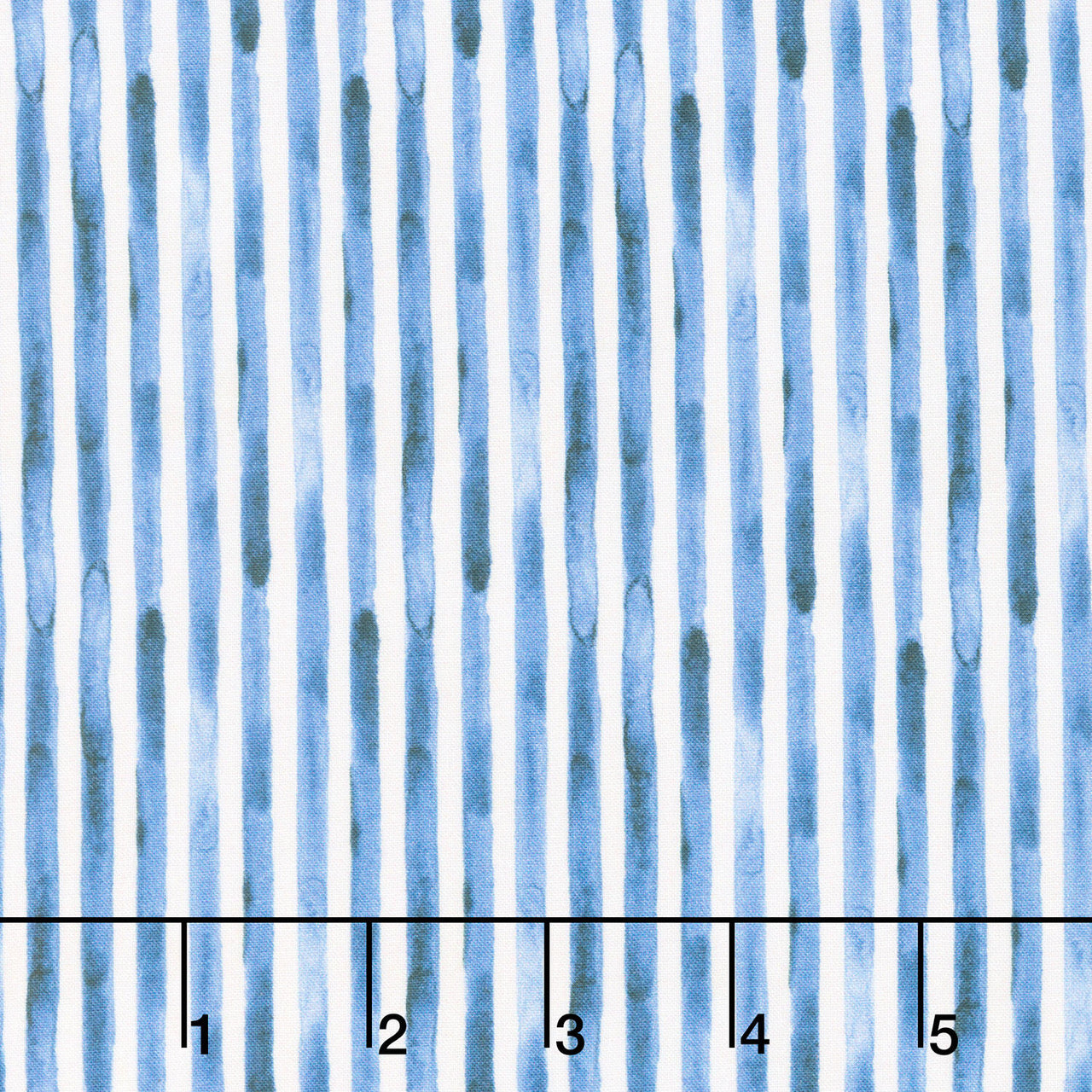Americana - Stripe Dark Denim Digitally Printed Yardage