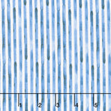 Americana - Stripe Dark Denim Digitally Printed Yardage