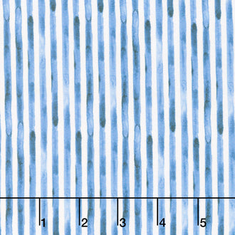 Americana - Stripe Dark Denim Digitally Printed Yardage