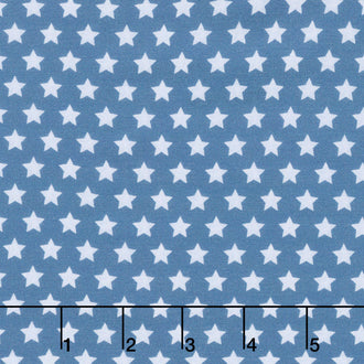 Americana - Stars Dark Denim Digitally Printed Yardage