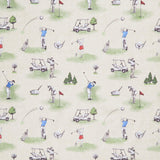 Tee Time! - Golfing Toile Dark Butter Yardage