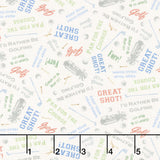 Tee Time! - Words Light Cream Yardage