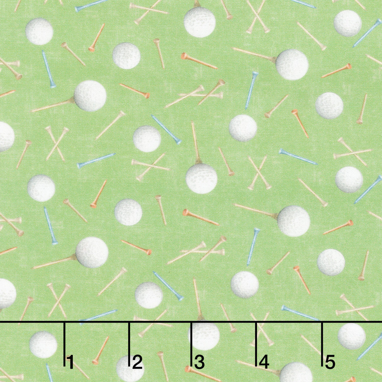 Tee Time! - Golf Balls and Tees Light Forest Yardage