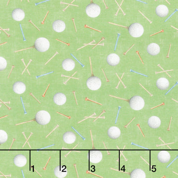 Tee Time! - Golf Balls and Tees Light Forest Yardage