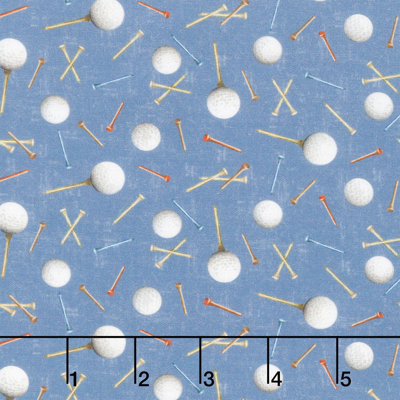 Tee Time! - Golf Balls and Tees Denim Yardage