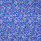Fleur De Rose - Night Bloom Blue Yardage