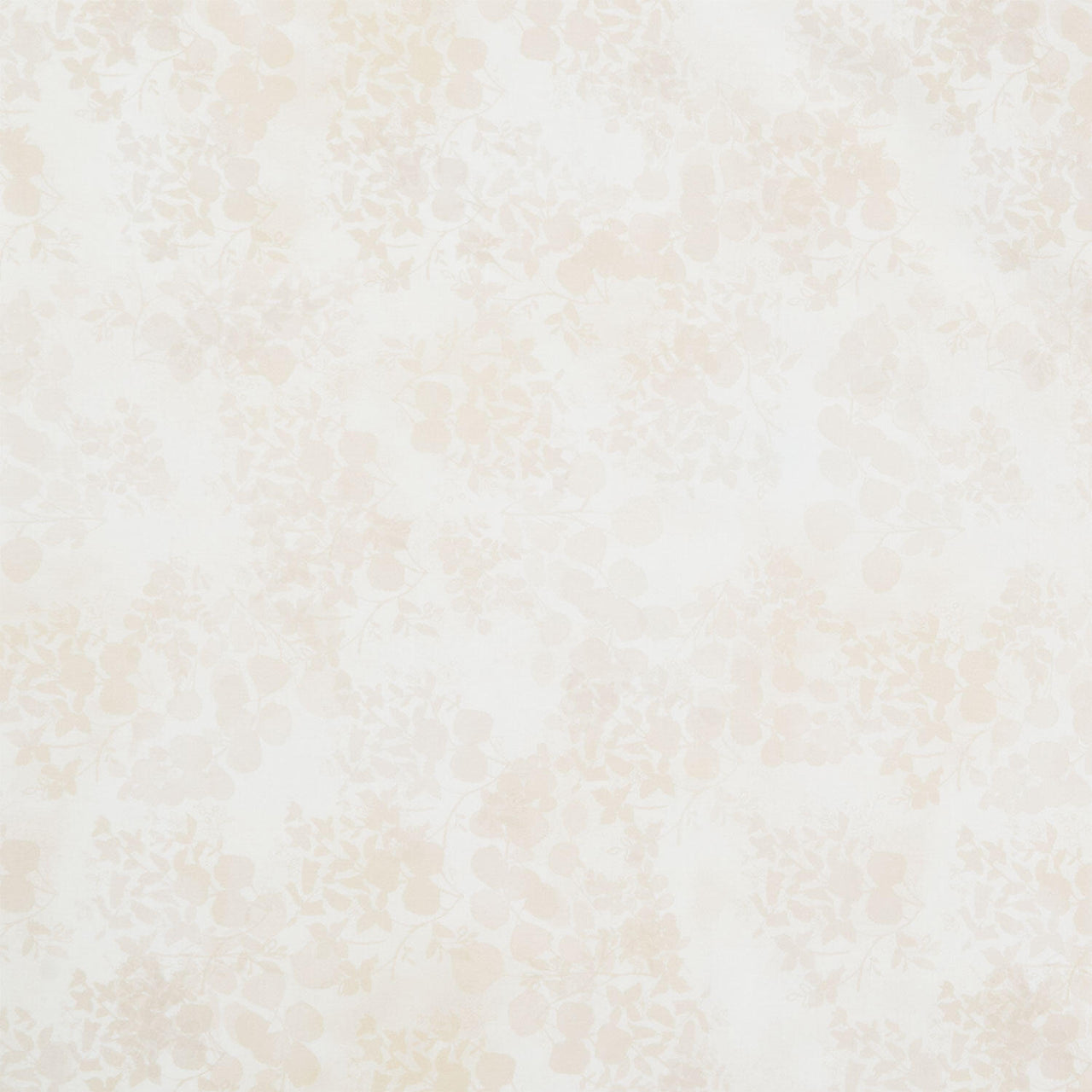 Fleur De Rose - Leaves Light Cream Yardage