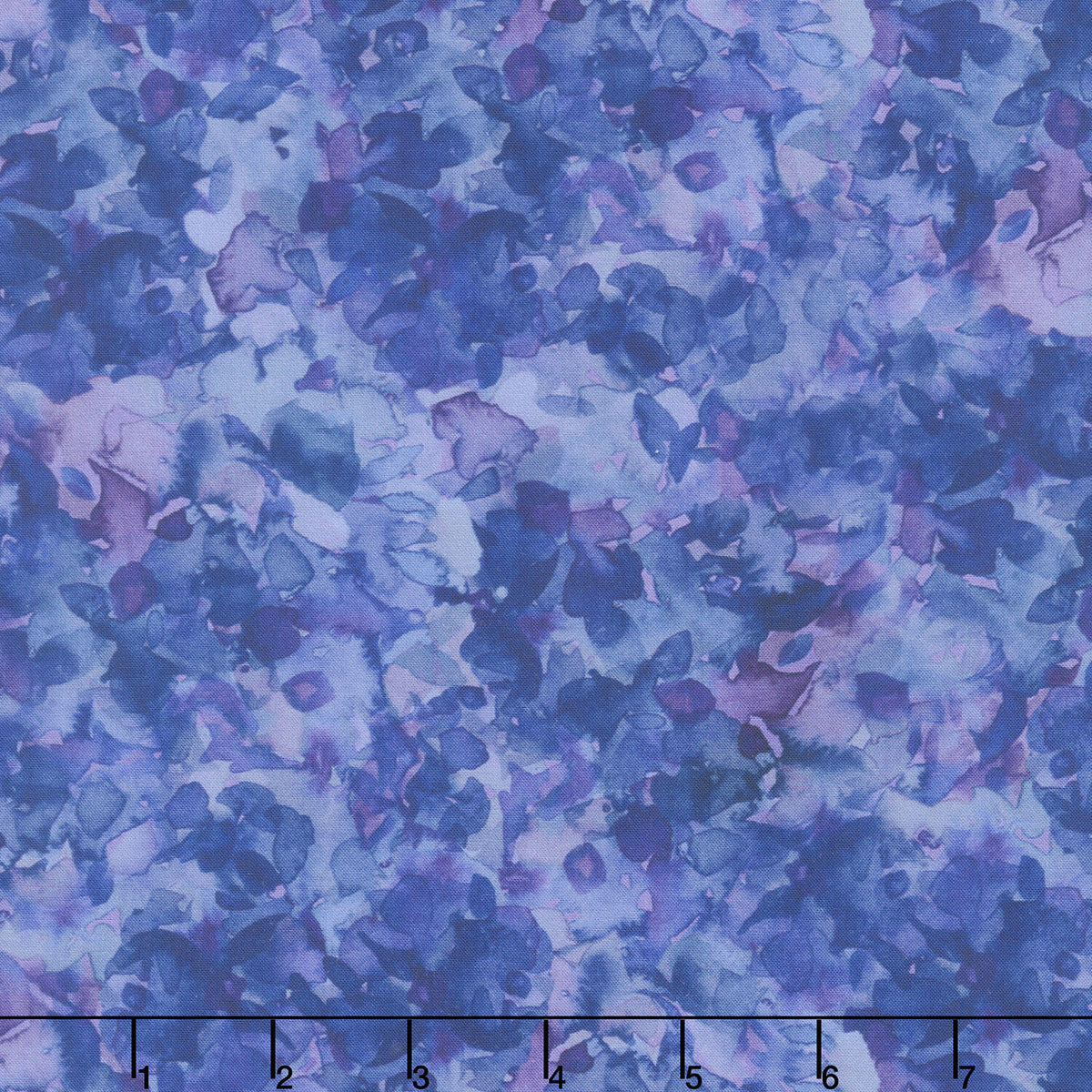 Sunflower Song - Abstract Periwinkle Digitally Printed Yardage