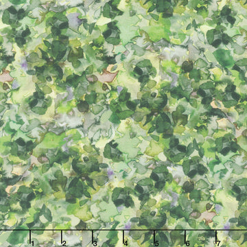 Sunflower Song - Abstract Mint Digitally Printed Yardage