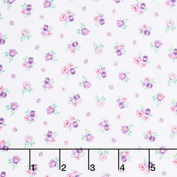 Chateau En Fleur - Ditsy White Yardage