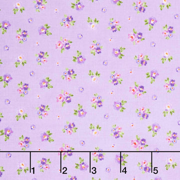Chateau En Fleur - Ditsy Light Purple Yardage