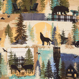 Great Outdoors Flannel - Patchwork Multi Color Yardage