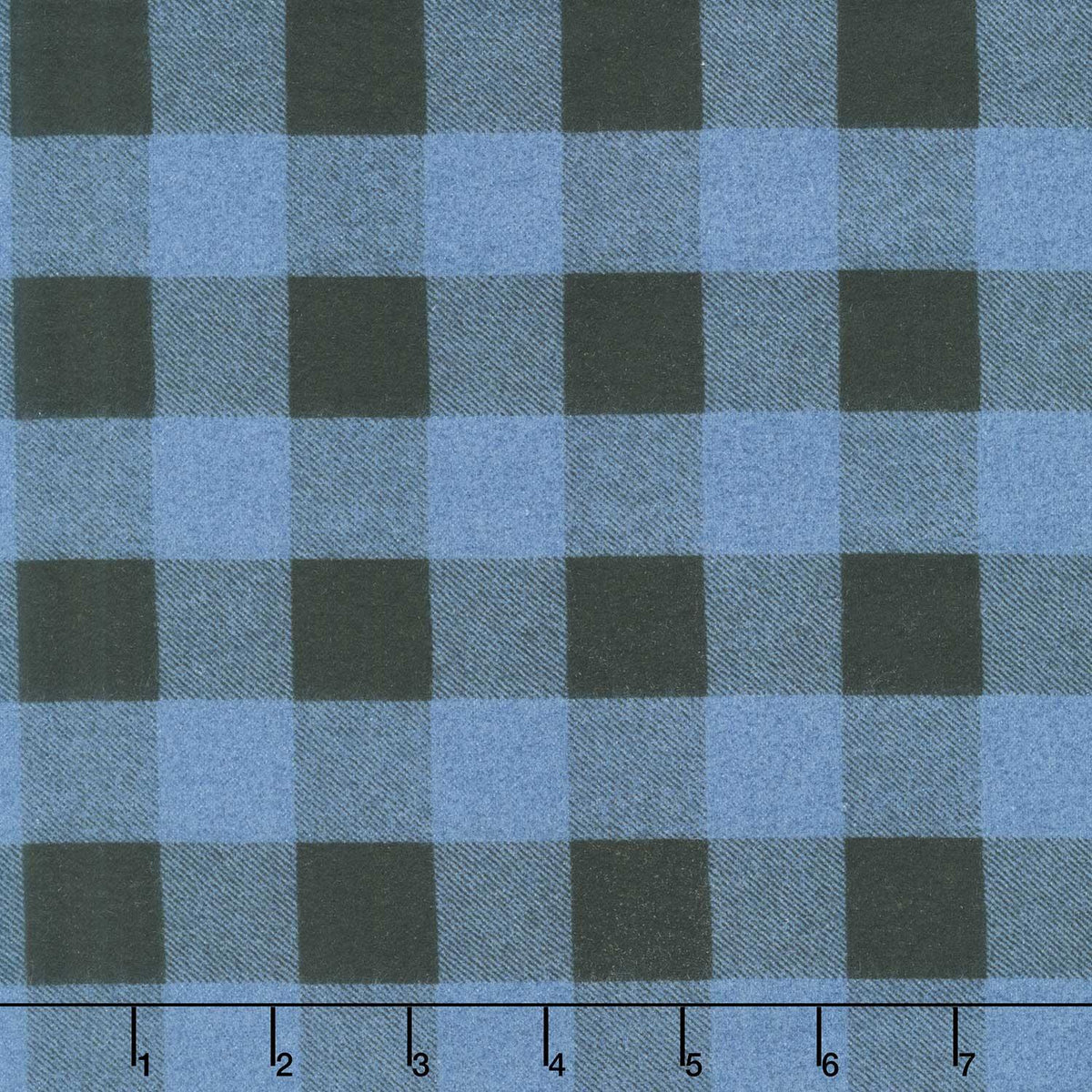 Great Outdoors Flannel - Buffalo Plaid Blue Yardage