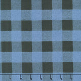 Great Outdoors Flannel - Buffalo Plaid Blue Yardage