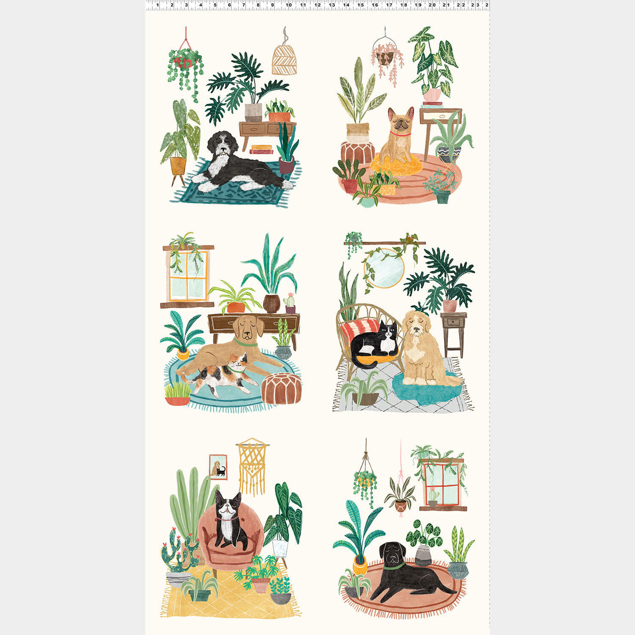 Homebodies - Dog Light Cream Panel