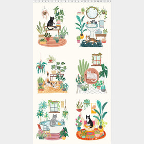 Homebodies - Cat Light Cream Panel