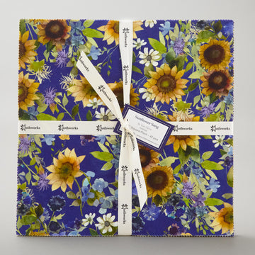 Sunflower Song Digitally Printed 10" Squares