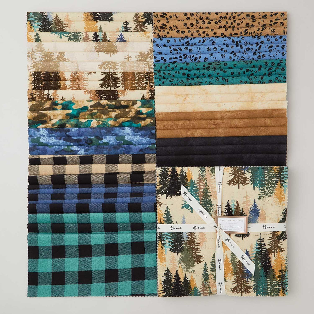 Great Outdoors Flannel 10" Squares