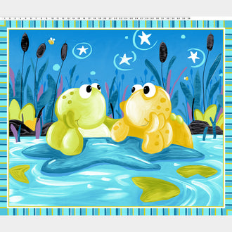 Paul's Pond - Frogs Play Mat Turquoise Panel