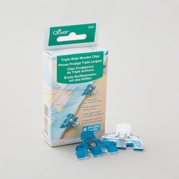 Clover Triple Wide Wonder Clips 6pc