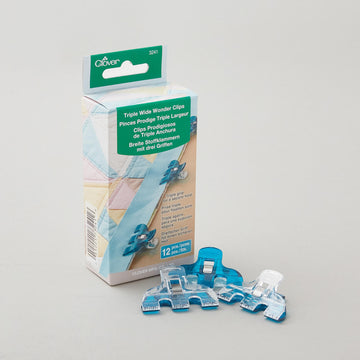Clover Triple Wide Wonder Clips 12pc