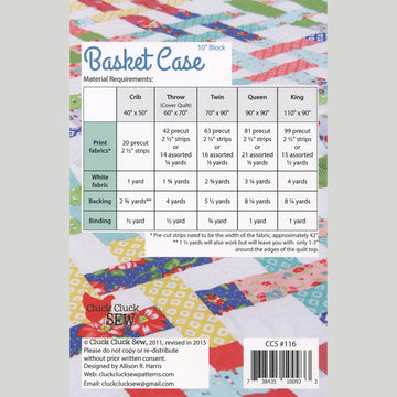 Basket Case Quilt Pattern