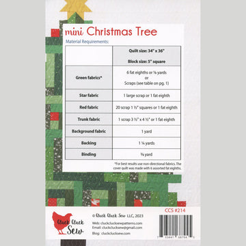 Mini Christmas Tree Quilt Pattern