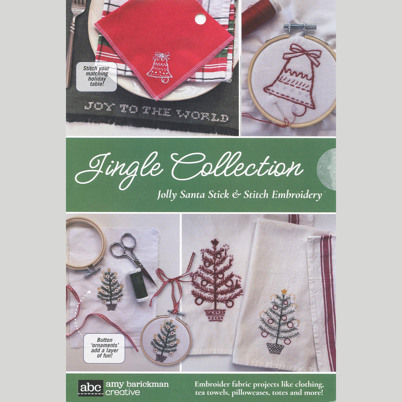 Jolly Santa Stick & Stitch Embroidery - Jingle Collection