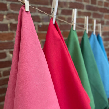Color Dyed Flour Sack Dishtowel - Bubblegum