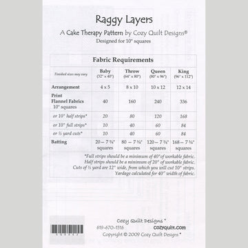 Raggy Layers Quilt Pattern