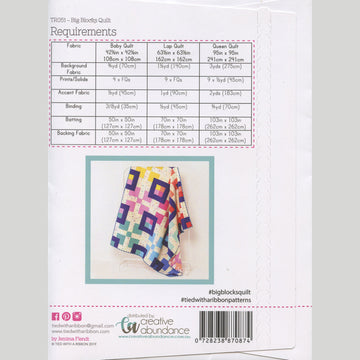 Big Blocks Quilt Pattern