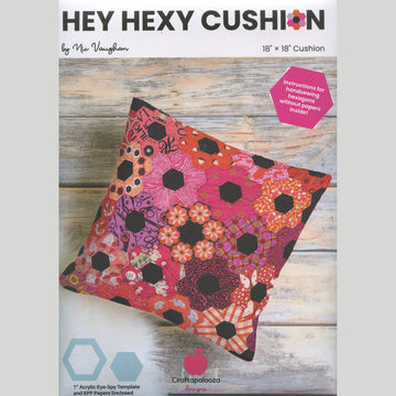 Hey Hexy Cushion Pattern with English Paper Piece Pack and Template