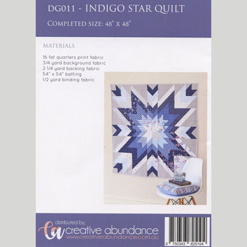 Indigo Star Quilt Pattern