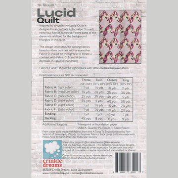 Digital Download - Lucid Quilt Pattern