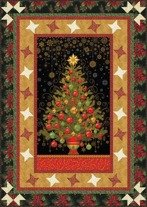 Dazzling Tree - Black Free Quilt Pattern