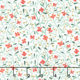 Baby It's Cold Outside - Floral Vines Vapor Yardage