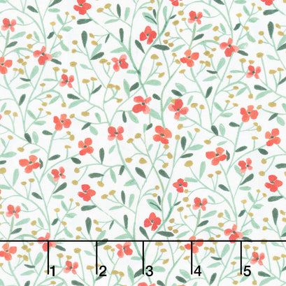 Baby It's Cold Outside - Floral Vines Vapor Yardage
