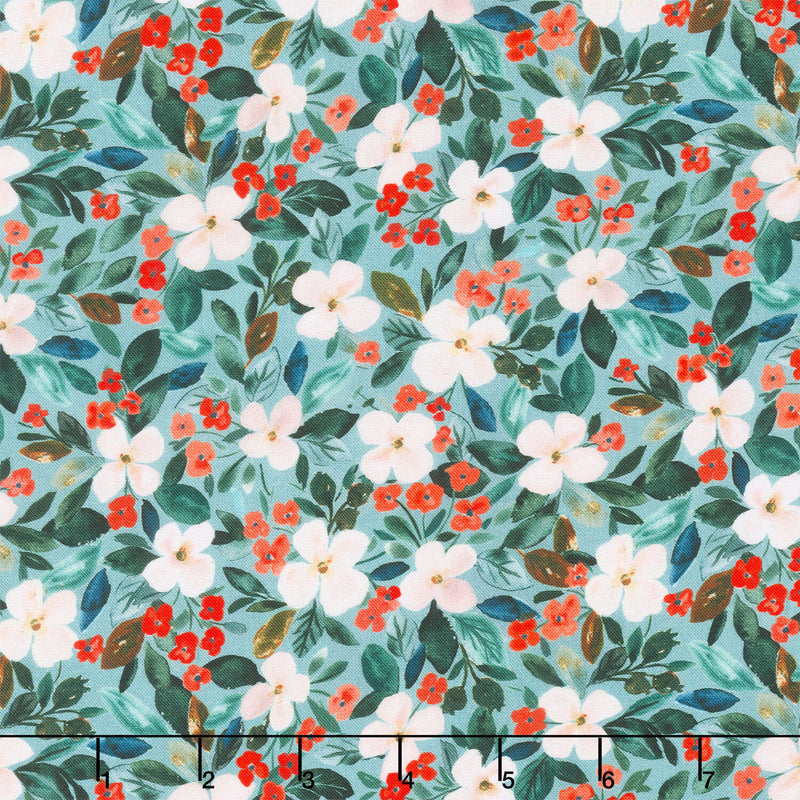 Baby It's Cold Outside - Holiday Blossoms Multi Yardage