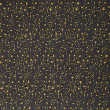 Holly Jolly - Star Garland Slate Yardage