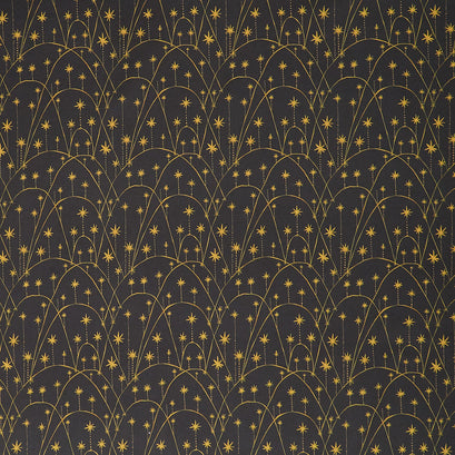 Holly Jolly - Star Garland Slate Yardage