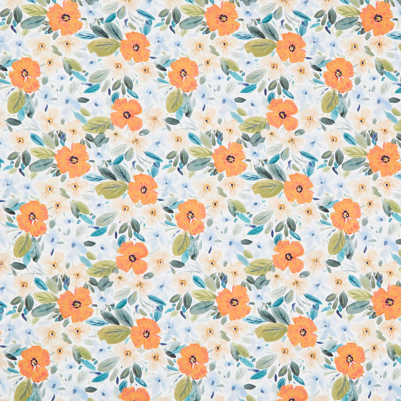 Secret Garden - Marigold White Yardage