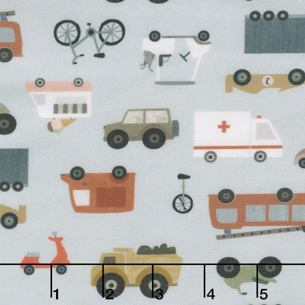 Are We There Yet? - Spinning My Wheels Fog Yardage