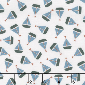 Are We There Yet? - Sail Away White Yardage