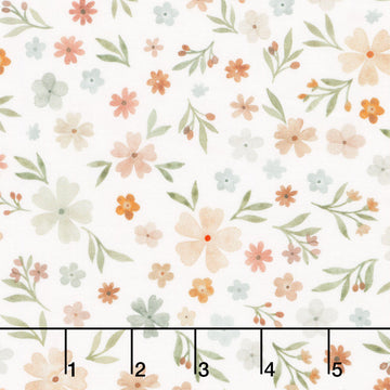 Count On Me - Floral Dream White Yardage