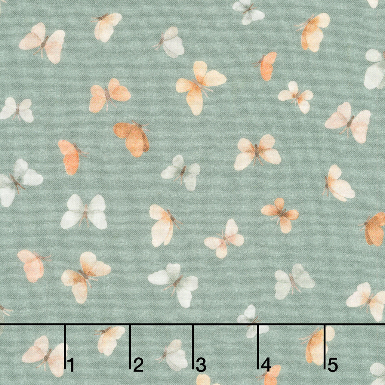 Count On Me - Flutter Pewter Yardage